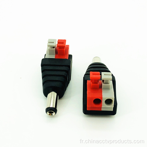 Adaptateur DC mâle du connecteur d&#39;alimentation 2.1 * 5.5mm